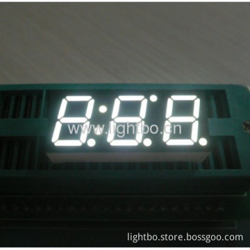 Triple Digit 0.39"( 10mm) Common Anode White 7 Segment Led Display 